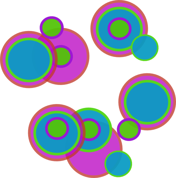 Pretty Abstract Circles Clip Art At Clker - Circles Clipart (588x597)