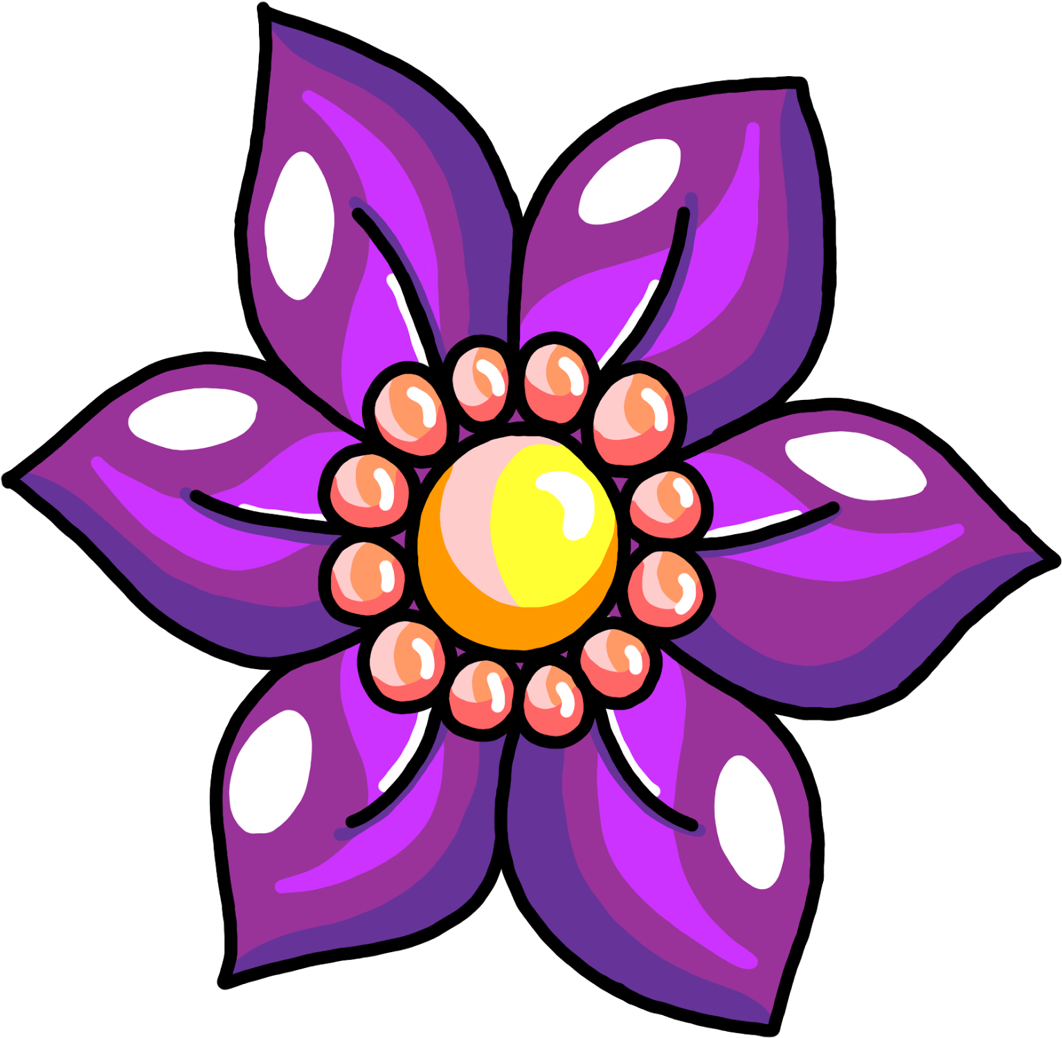 Free Flower Clip Art - Flower (1600x1563)