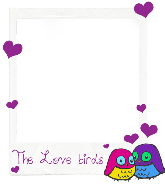 This Polaroid Style Photo Frame Provides A Cute Way - Lovebird (548x640)