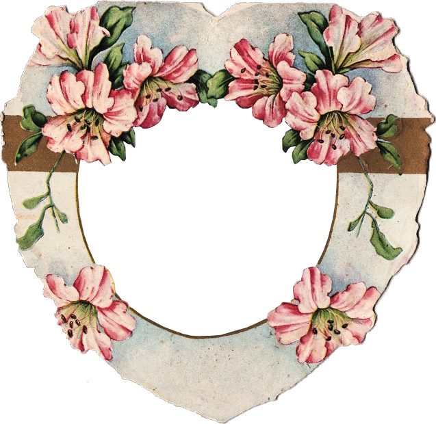 Victorian Die Cut - Rose (637x620)