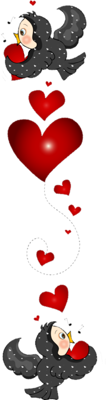 Heart Birds Clipart - Mensagem De Amor Para Sobrinha (228x800)