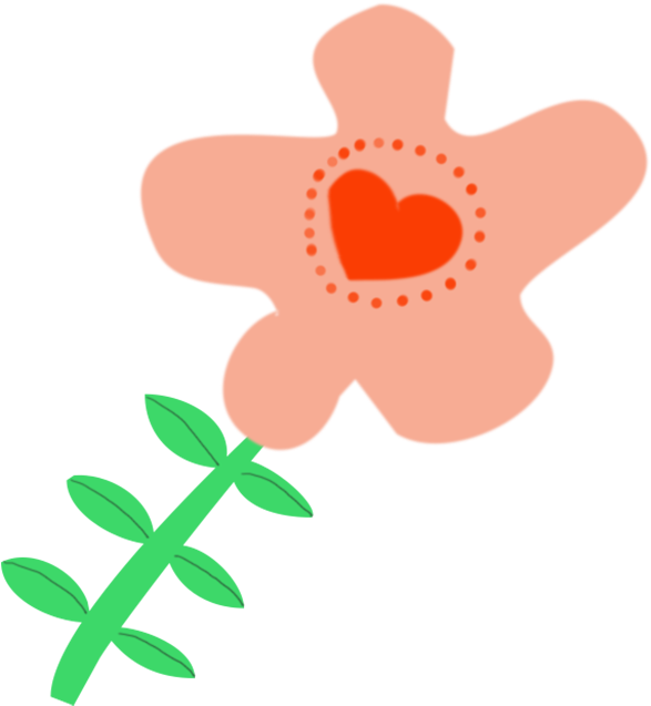 Digital Flower Drawing - Drawing (586x650)