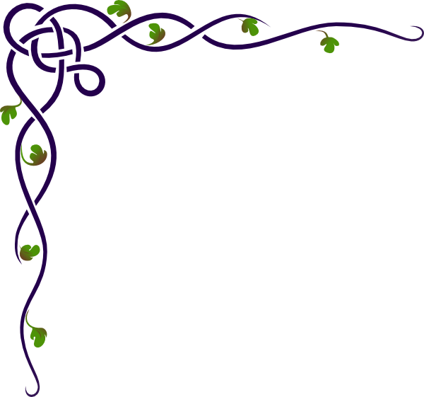 Purple Flower Border Clip Art Free Clipart - Bridal Shower Clip Art Borders (600x561)