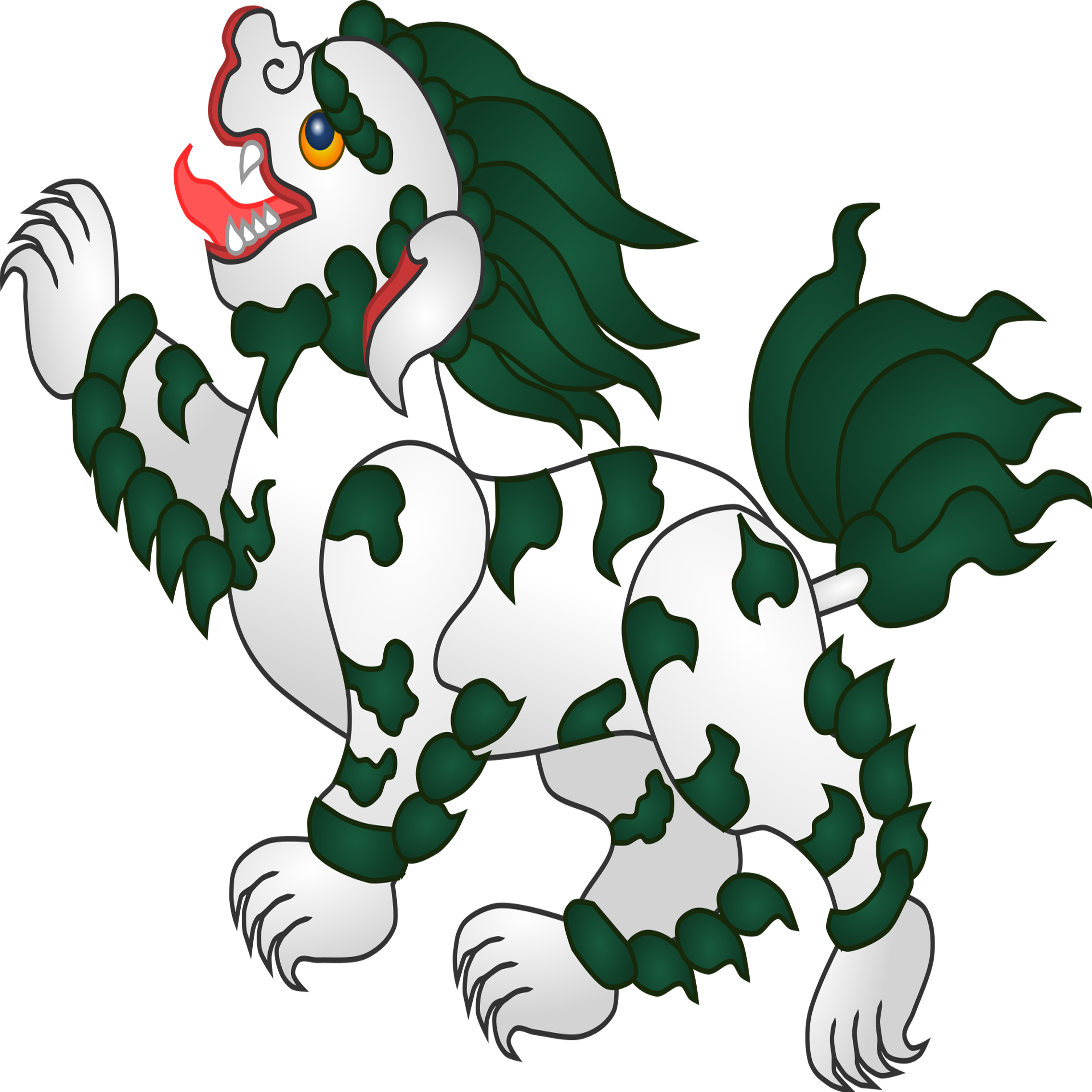 Chinese Mythical Creature Animal Snow Lion Living Room - Tibetan Snow Lion (2268x2268)