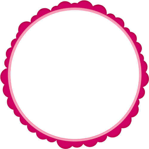Cadre Rose Png Marco Redondo Png Round Frame Png - Border Bulat Png (500x500)