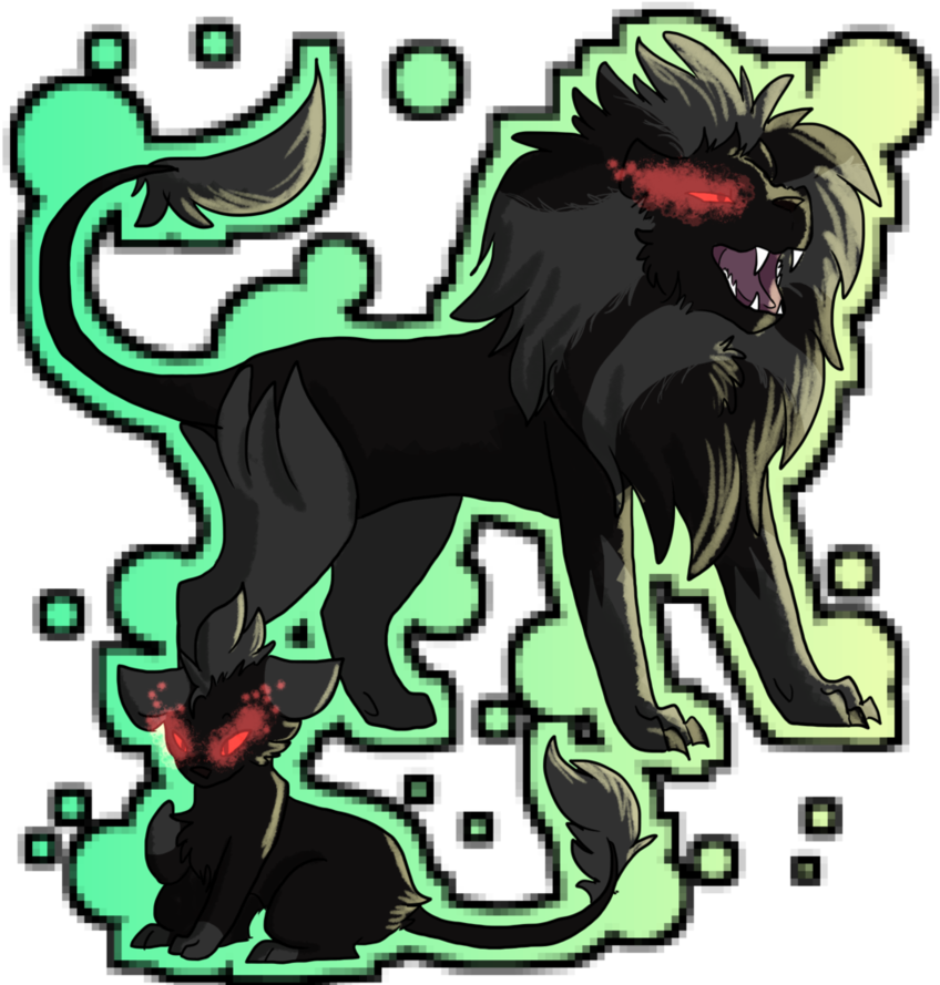 {pocket} The Shadow Lion King By Noodlemimi - Illustration (894x894)