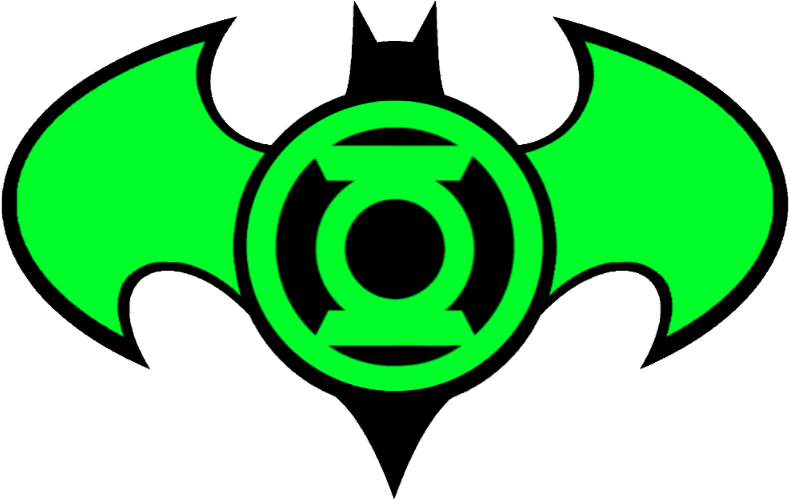 Batman Insignia - Green Lantern Logo Drawings (800x545)