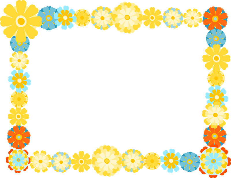 Free Digital Scrapbooking Flower Frame - Picture Frame (800x619)