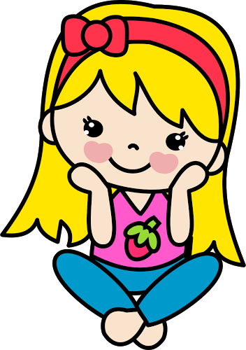 Girl Clipart, Art Flowers, Clip Art, Girls Girls Girls, - Girl With Headband Clipart (352x500)