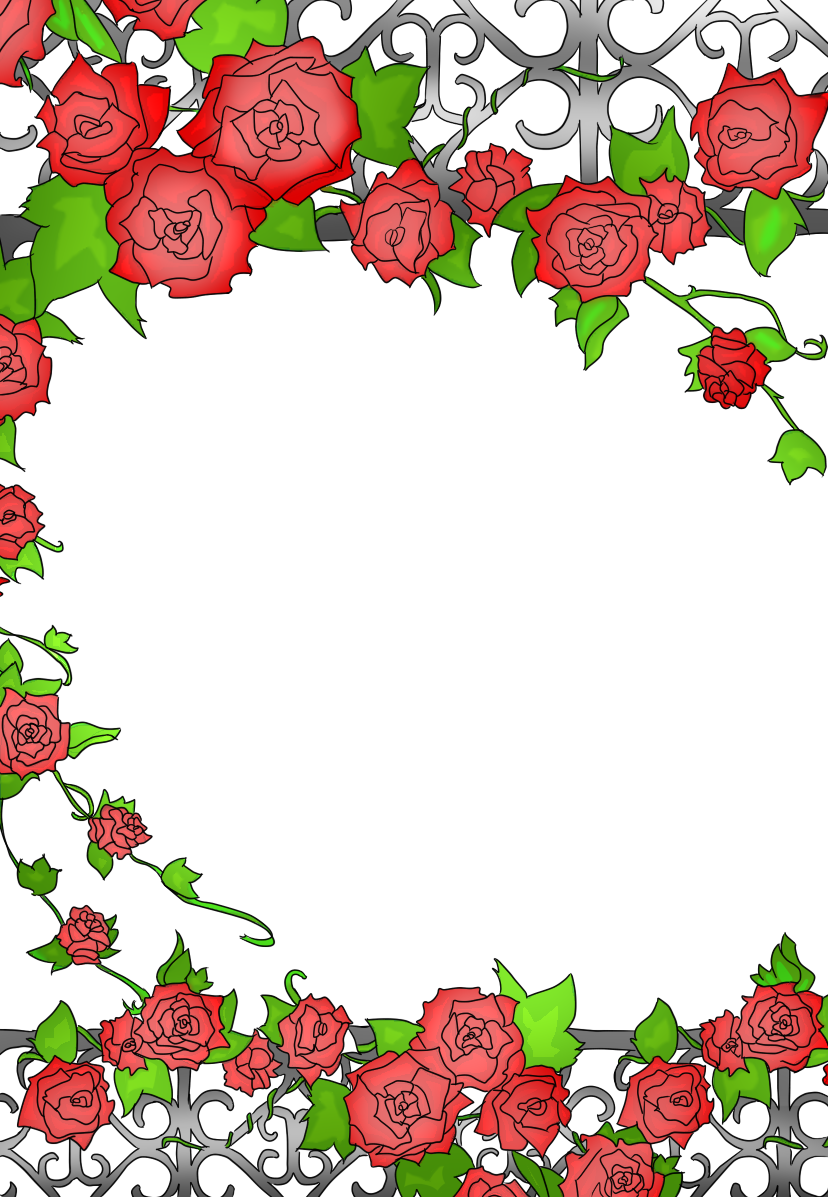 Yükle - Anime Floral Framer Png (828x1197)