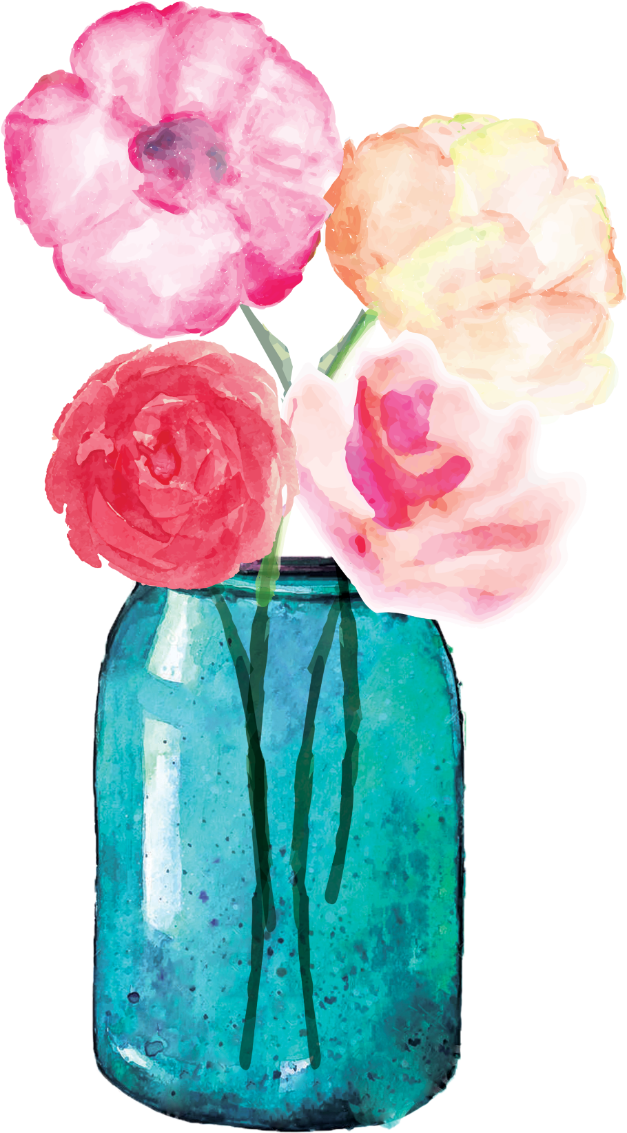 Lauren Baxter - Transparent Flower In Mason Jar (2000x2828)