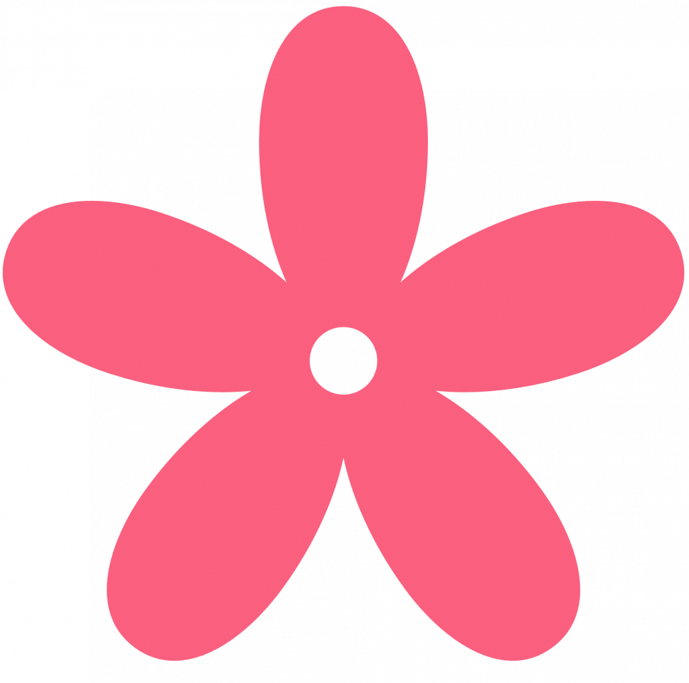 Coloring Pages Simple Flower Clip Art Elower Clipart - Small Flower Clipart (974x966)