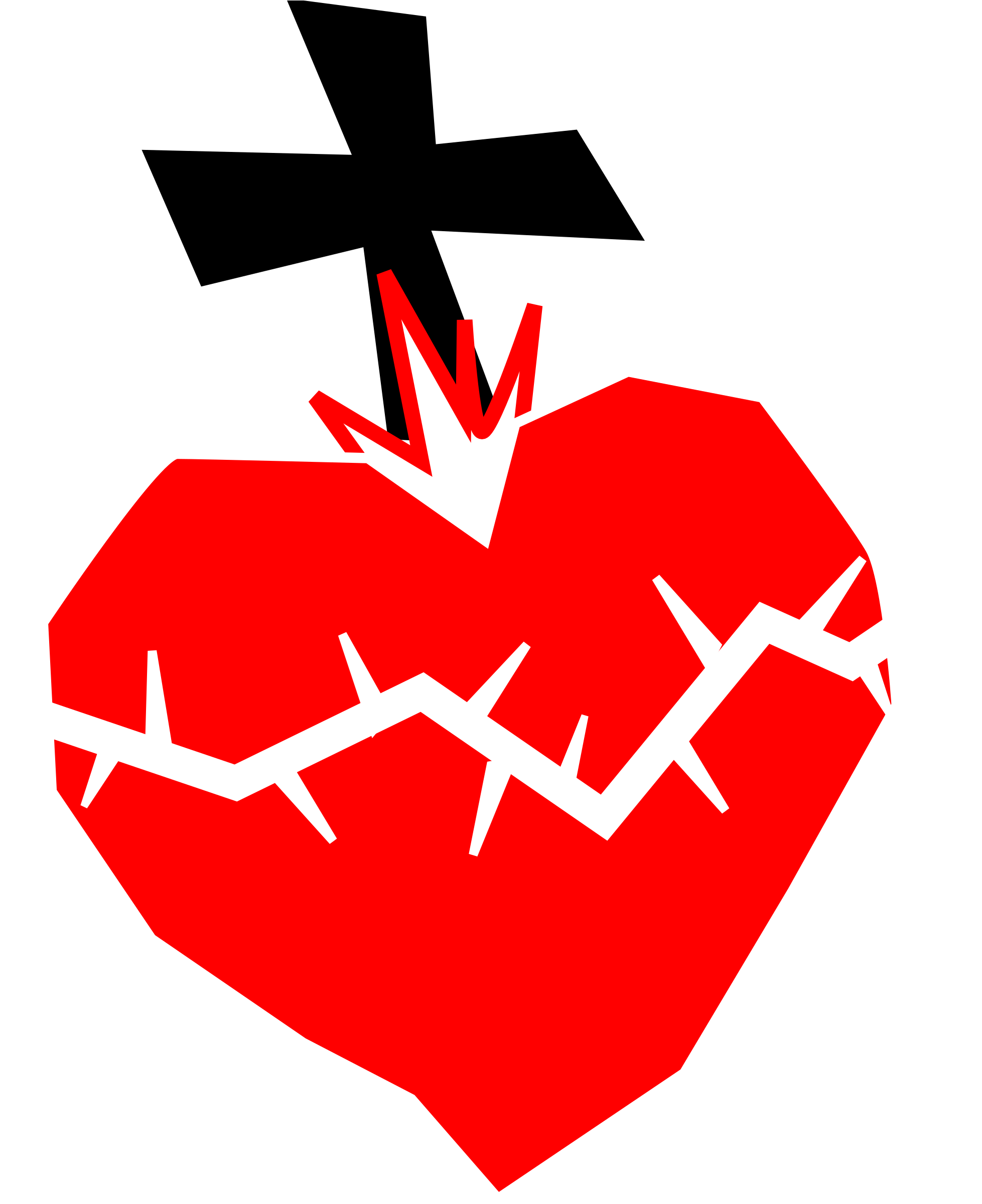 Sacred Heart Clip Art With Pictures Medium Size - Sacred Heart Of Jesus Clipart Png (1994x2400)