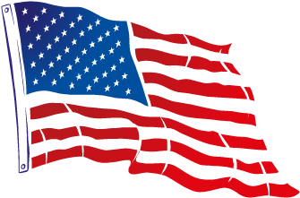 Flag Of Usa Flying - Flag Of The United States (400x400)