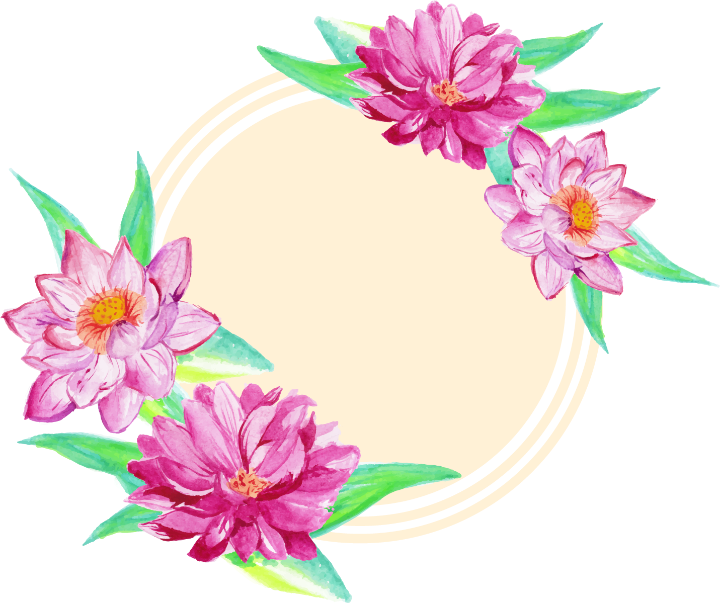 Flower Euclidean Vector Watercolor Painting Drawing - Vector Graphics (1500x1500)