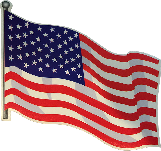 United States Flag Magnet - Home For Our Troops Logo (640x600)