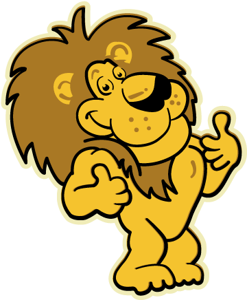 Martin Luther King Elementary - Elementary School Lion Mascot (383x461)