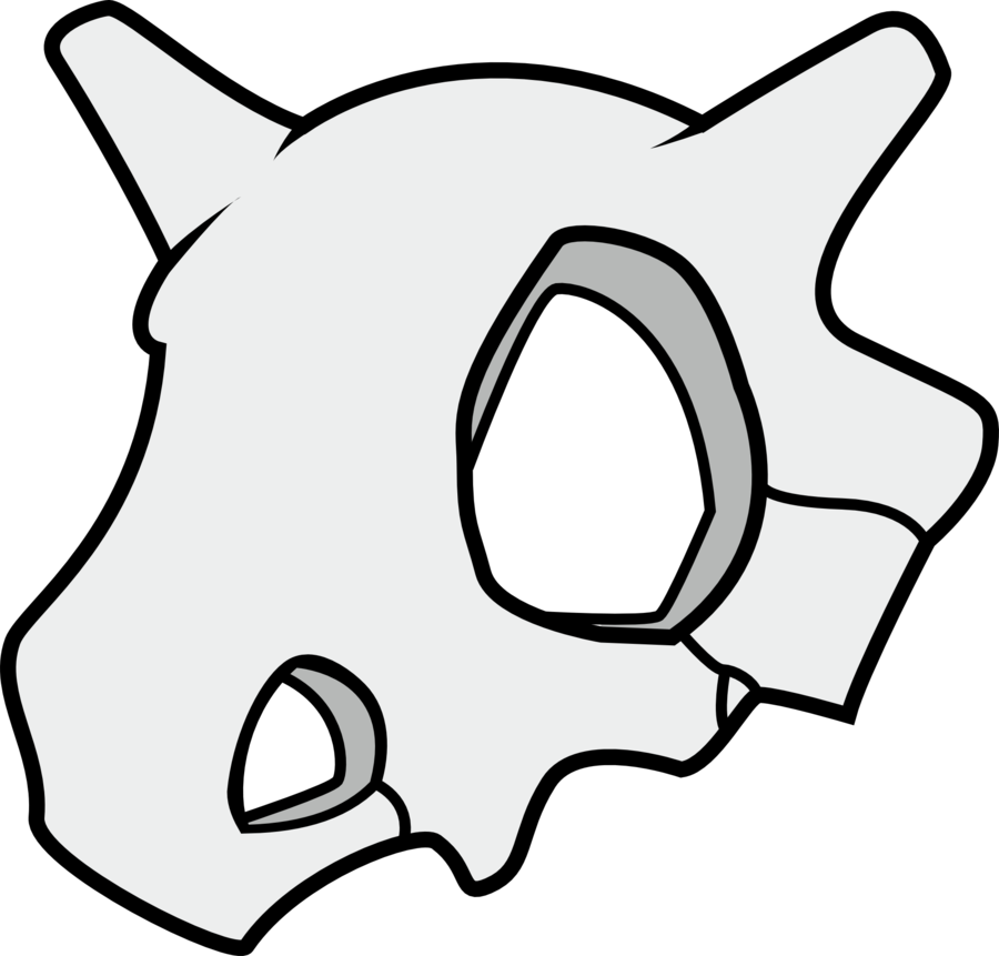 More Like Wing Clip Art Pack By Artamp - Cubone Skull (900x861)