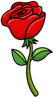 Animated Pink Rose Flower - Cartoon Plants And Flowers (420x420)