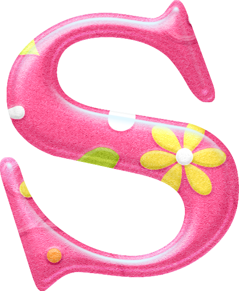 Scrapbooking - Alfabetos Estampados De Flores (468x570)
