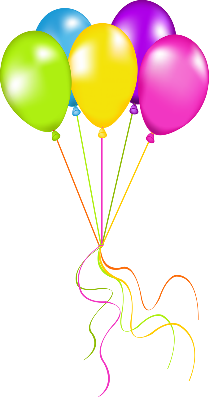 ‿✿⁀baℓℓoons‿✿⁀ - Happy Birthday Balloon Clipart Png (675x1280)