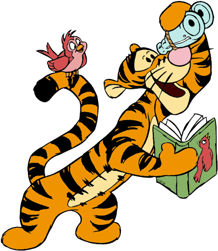 Tigger - Clipart Bird Watching (450x523)