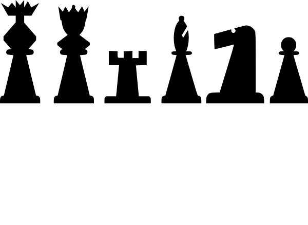 Chess Pieces Clip Art (600x438)