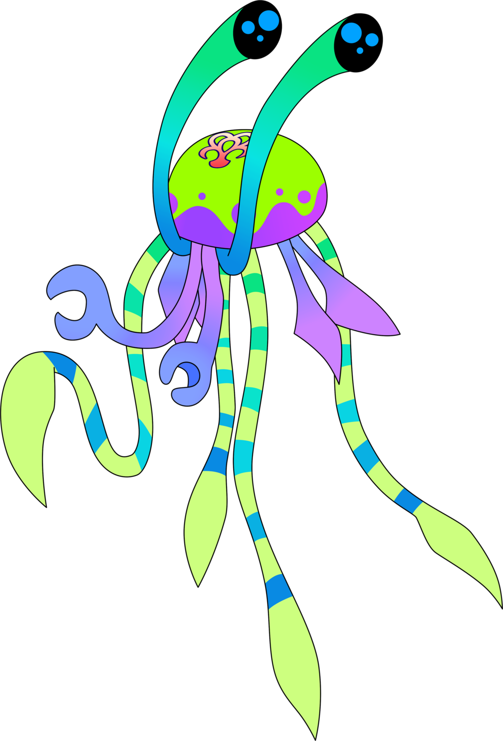 Dream Eater - Kingdom Hearts Dream Eater Squid (1024x1510)