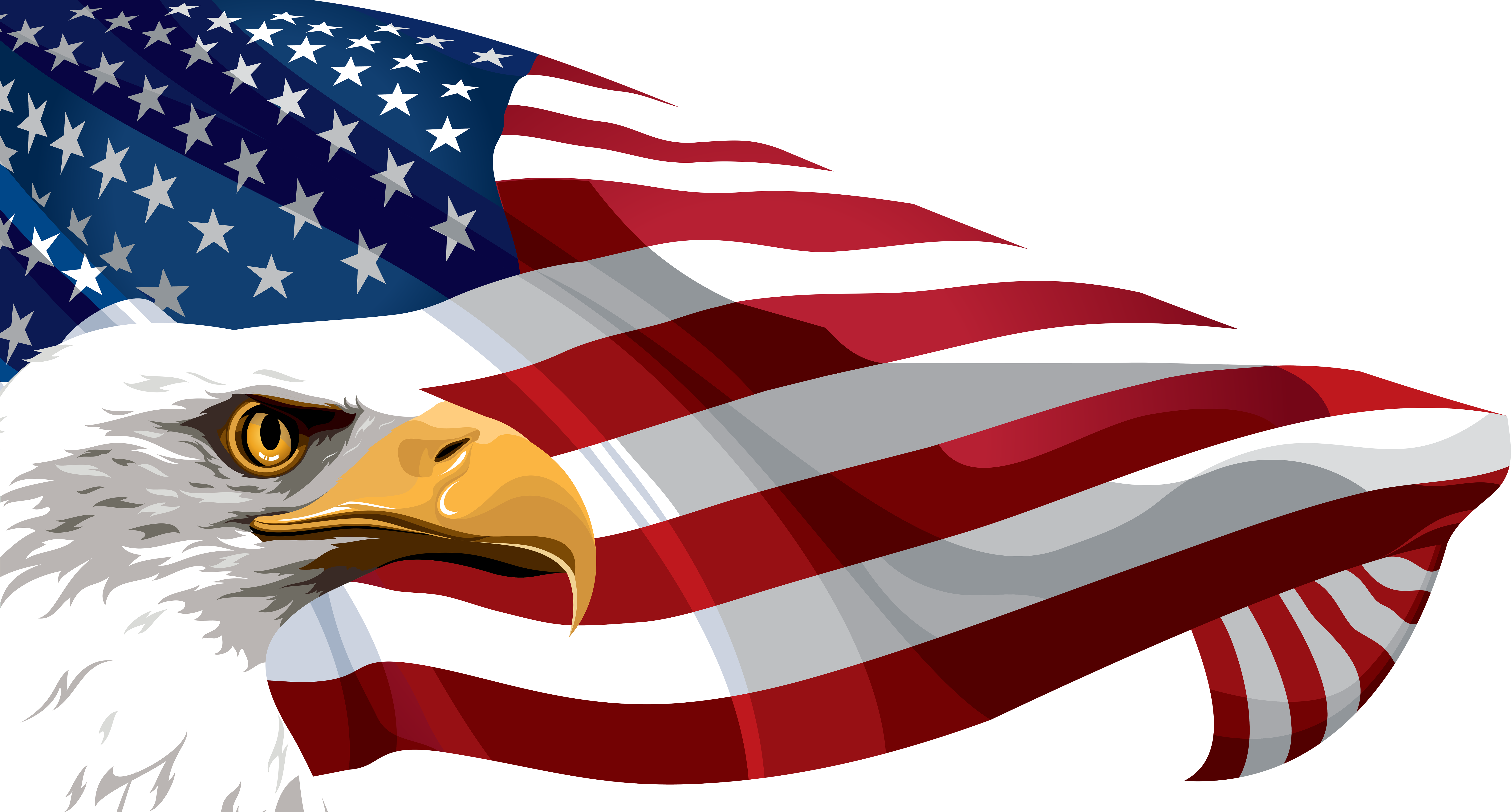 Free American Flag Clip Art Wikiclipart Wikiclipart - American Flag Eagle Clip Art (8000x4259)
