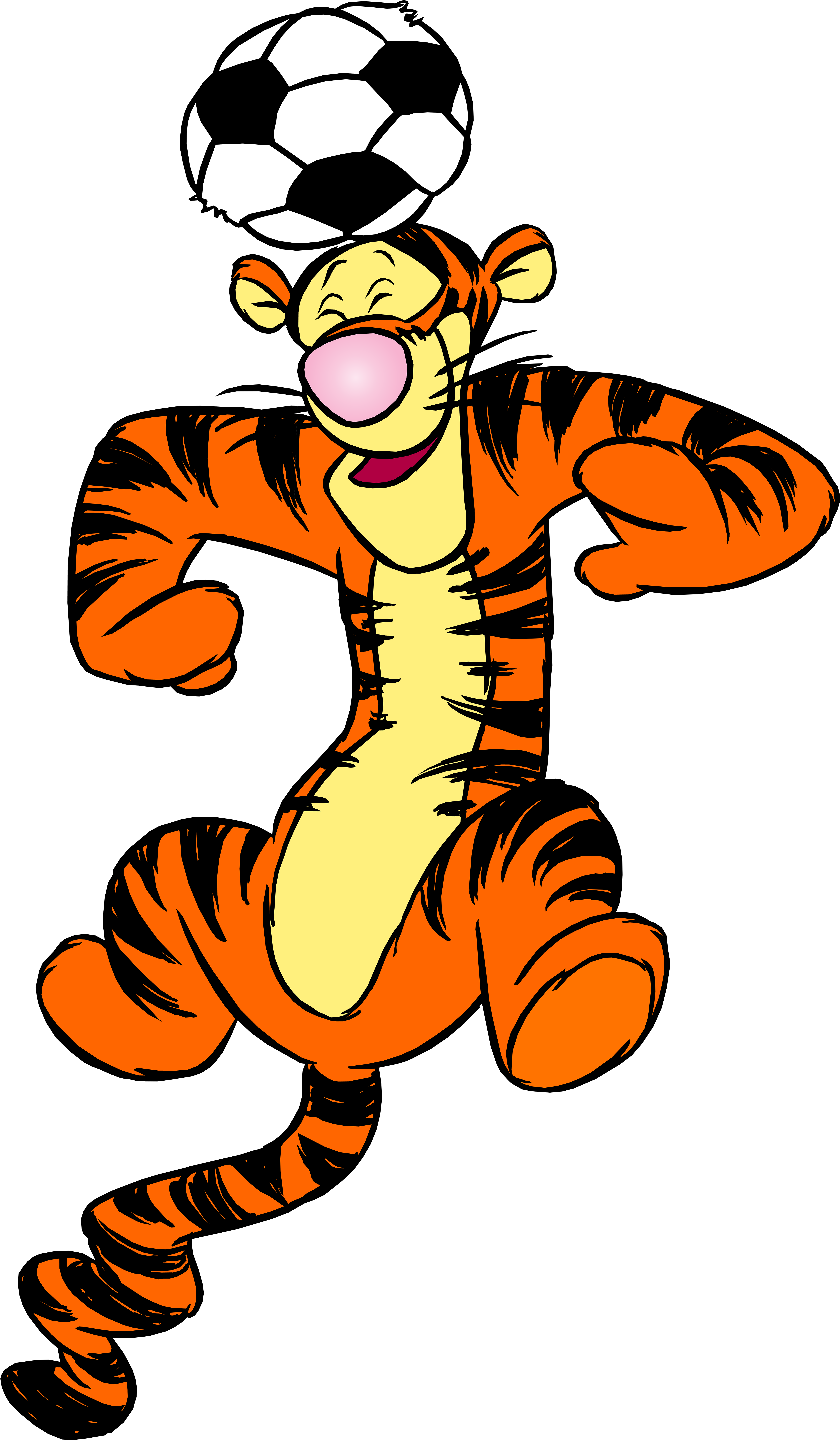 Tail Clipart Tigger - Winnie Pooh Tigger Png (4667x8000)