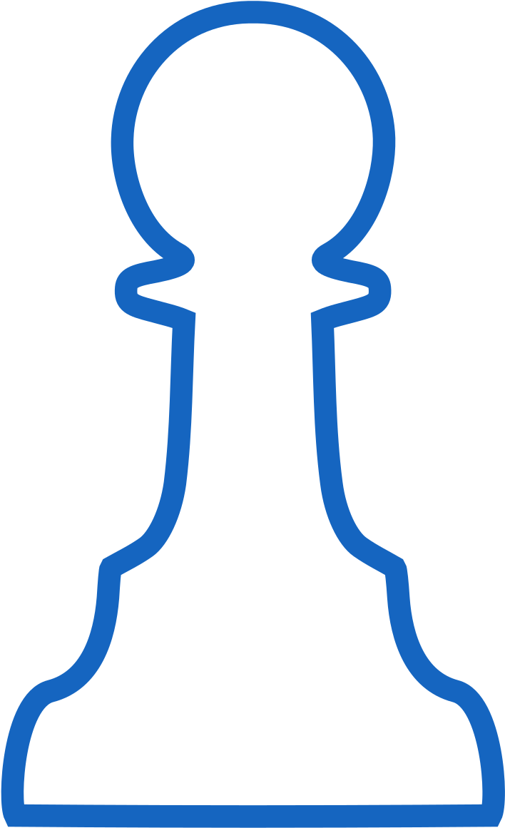 Silhouette Staunton Chess Piece Pawn / Peón - Pawn (2400x2400)