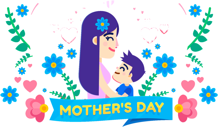 Download Mothers Day Cartoon Illustration Free Png - Illustration (1024x733)