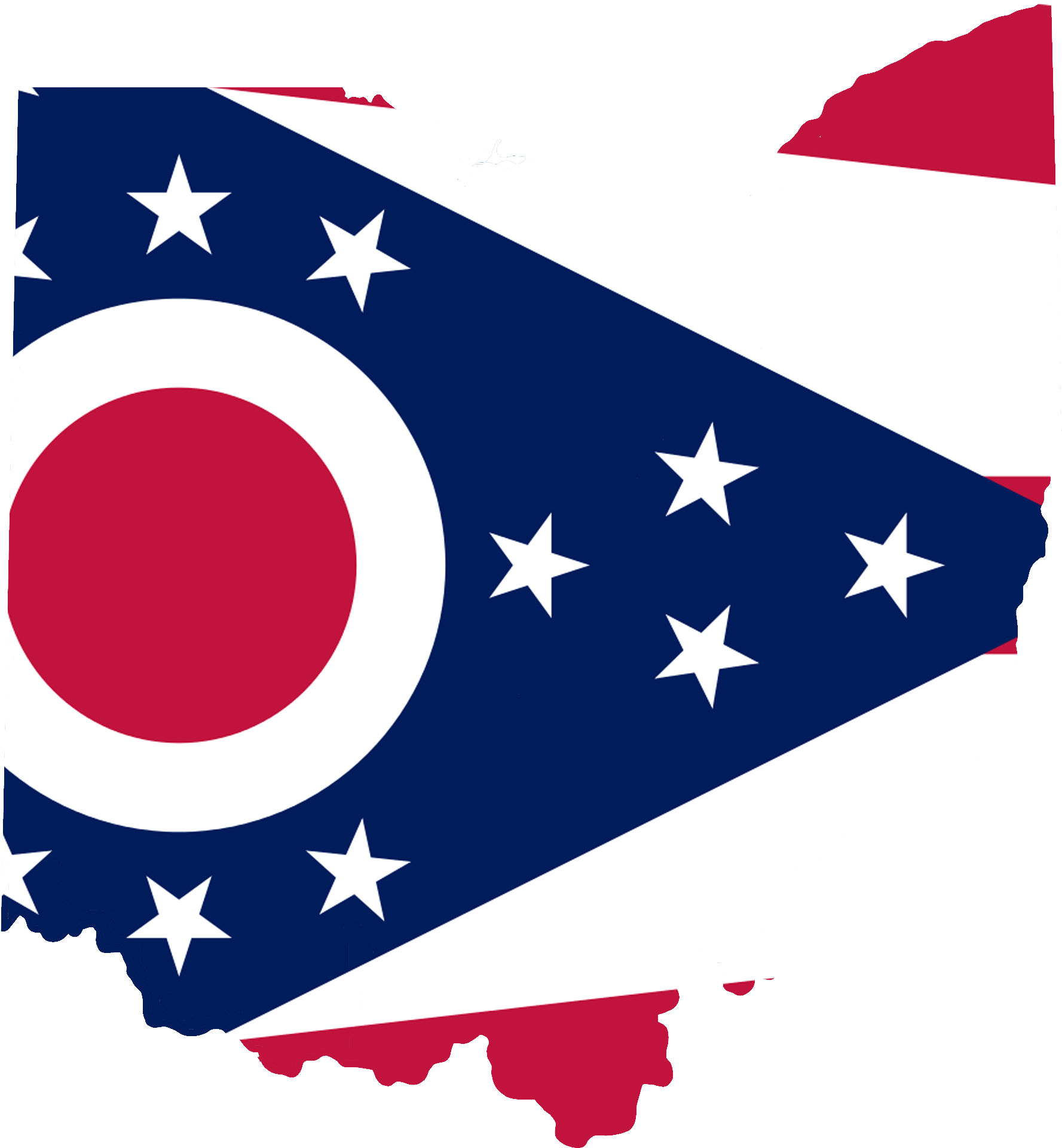 Ohio Flag Map Accurate - Ohio Flag (2000x2085)