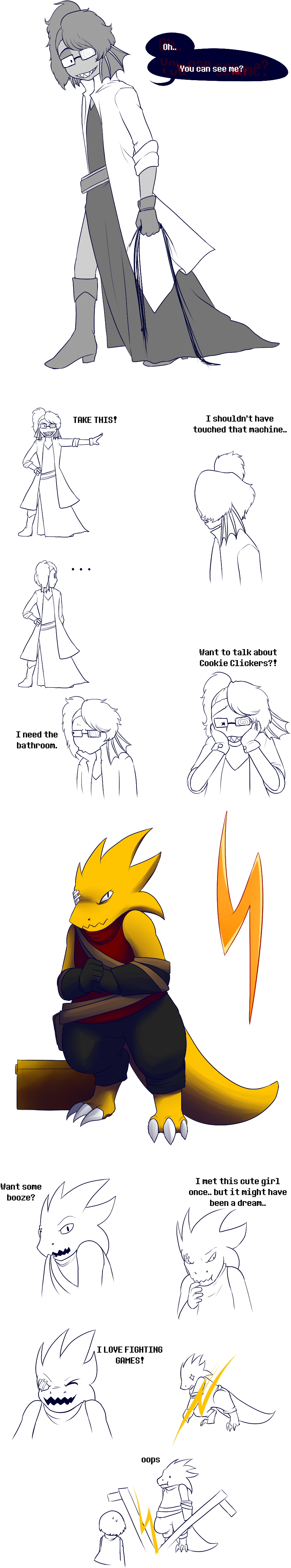 Swapfell Undyne And Alphys By Maxlad Swapfell Undyne - Line Art (900x4690)