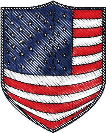 Badge With Flag United States Of America - Emblem (550x550)