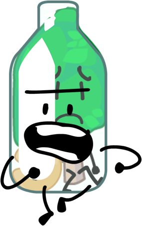 Bottle With Tree Inside - Bfdi Bottle Asset (285x453)