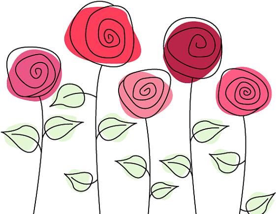 5 Cute Roses Png By Hanabell1 - Cute Rose Clipart Png (568x458)