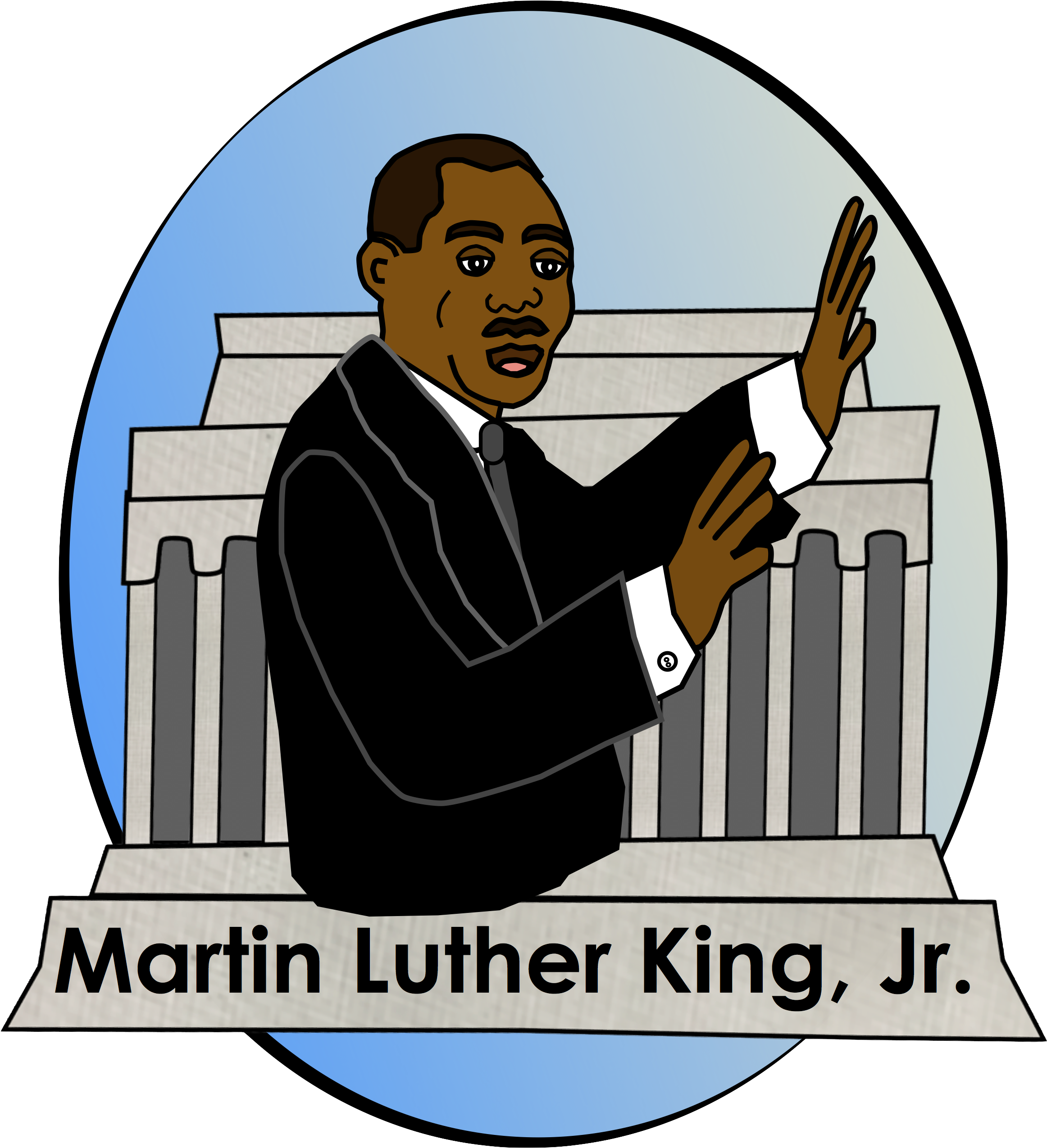 Free Martin Luther King, Jr - Martin Luther King Jr Clipart Jpg (2409x2558)