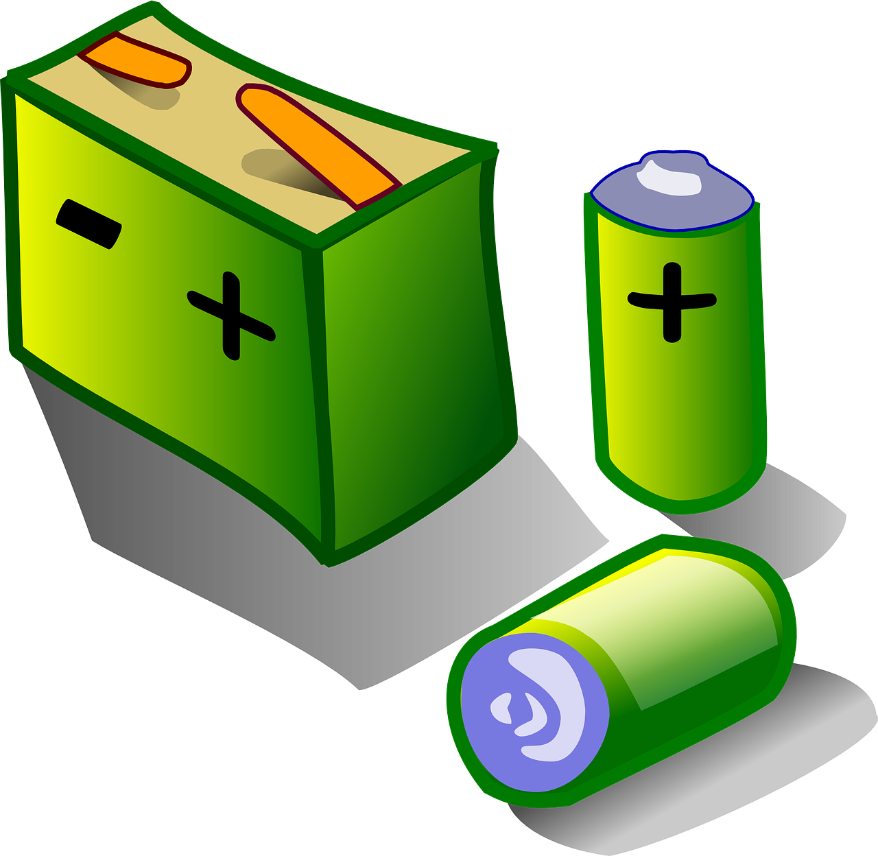 Clipart - Laptop Battery2 - Battery Clip Art (1280x1248)