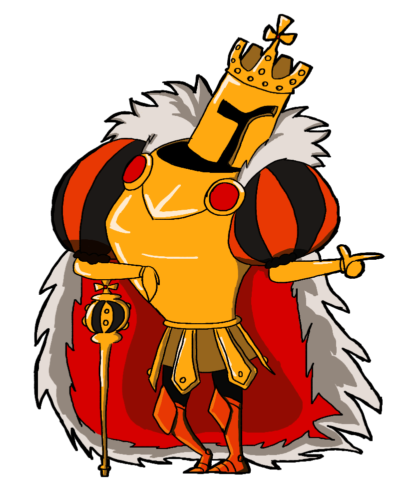 Shovel Knight - King Knight Shovel Knight (838x1047)