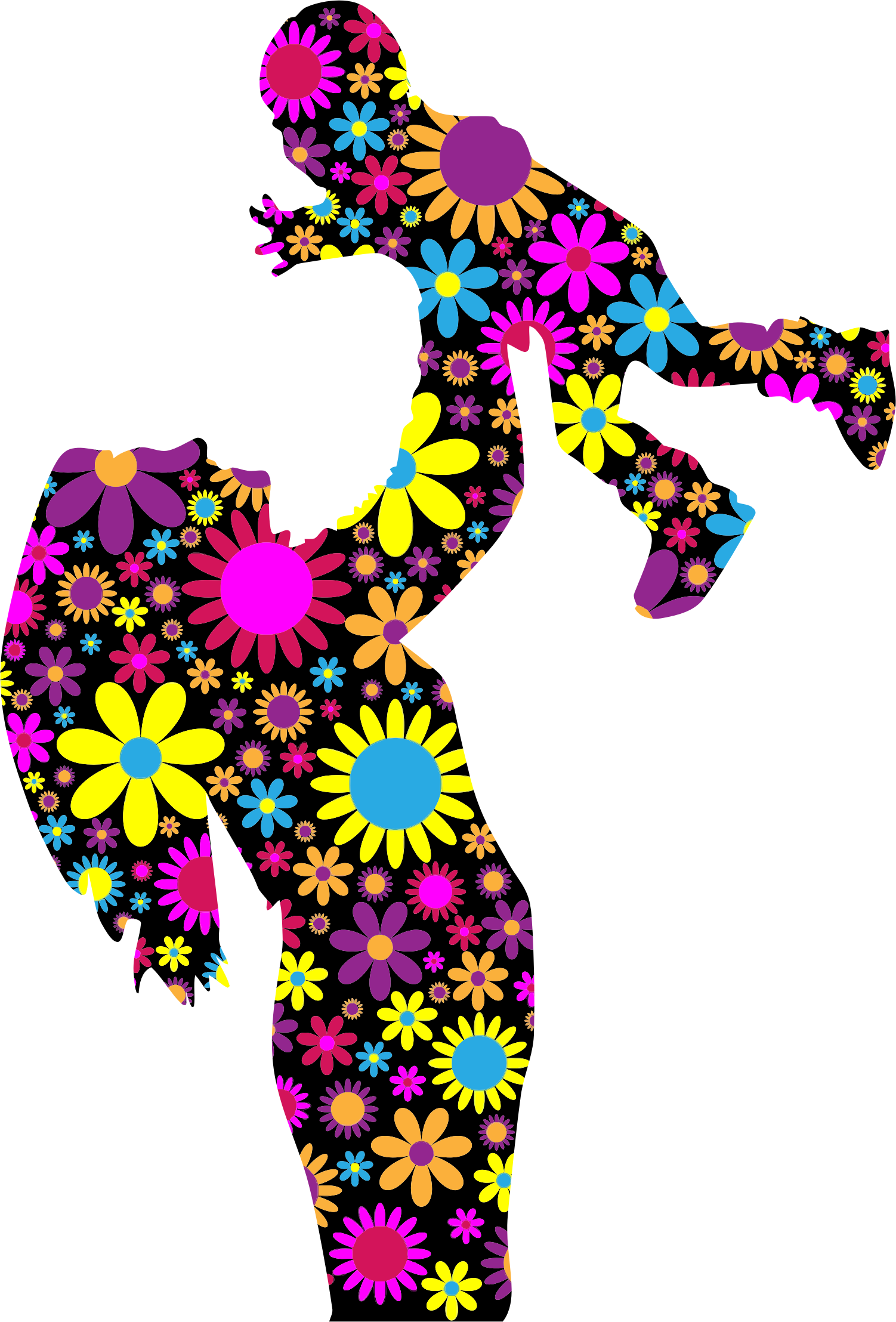 Mother And Son Silhouette 2 - Mother And Son Silhouette 2 (1502x2216)