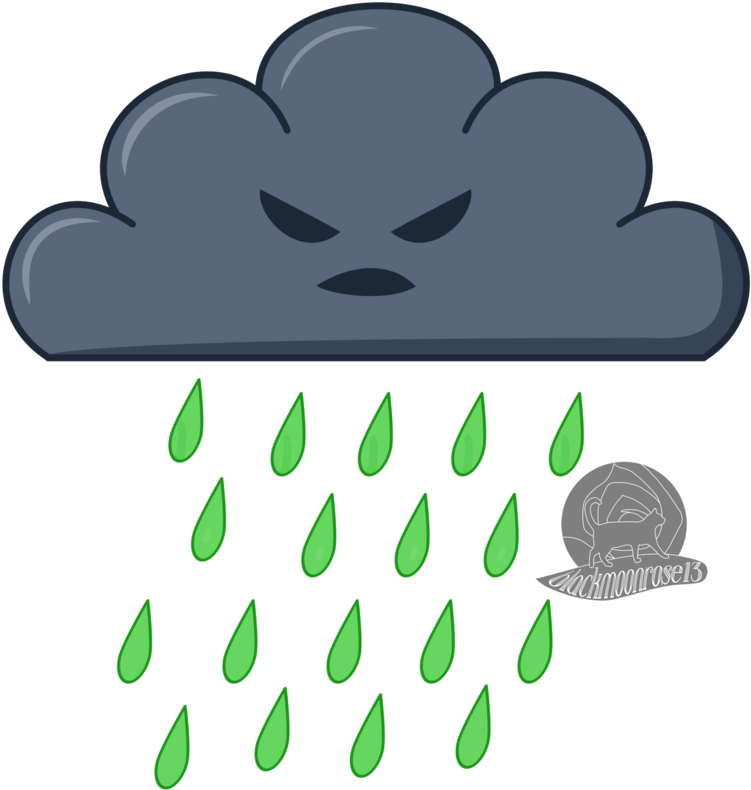 Acid Rain Cloud By Blackmoonrose13 On Deviantart - Acid Rain Cloud Cartoon (800x939)