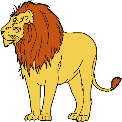 Lion Clipart Transparent - Lion Clipart With Transparent Background (427x428)