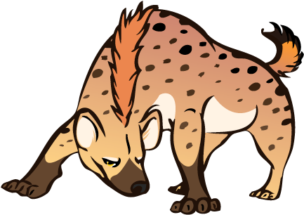 Hyena Clip Art - Best Gift - His For Hyena Womens Cap Sleeve Hoodie/t-shirt/mug (820x608)