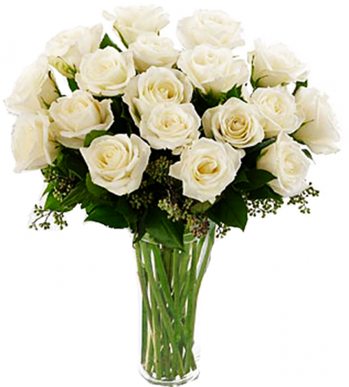 Resultado De Imagen De Gif Flowers Pinterest - White Rose Arrangement (500x554)