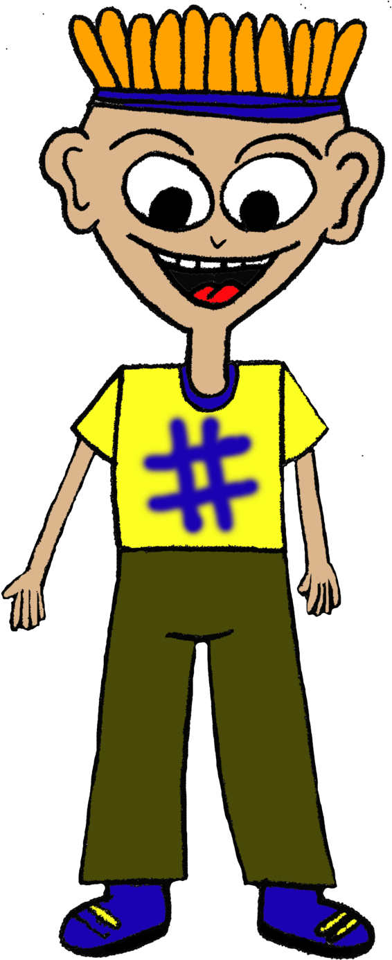 Smiling Cartoon Boy By Maryoom7 On Clipart Library - Cartoon (600x1396)