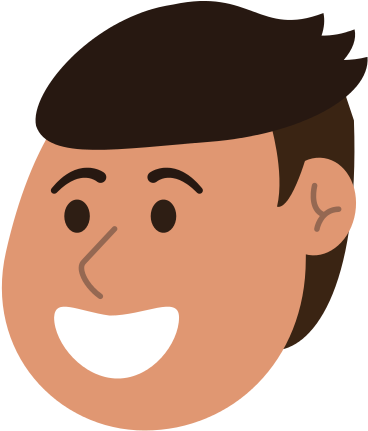 Happy Man Smiling Cartoon Icon Image - Sleeve (550x550)