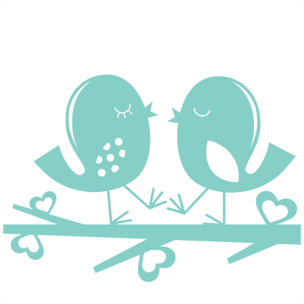 Love Birds Svg Scrapbook Cut File Cute Clipart Files - Silhouette (432x432)