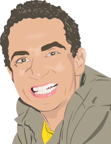 Smiling Man Clip Art (462x596)