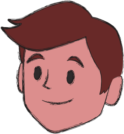 Man Face Smiling Cartoon - Cartoon (550x550)